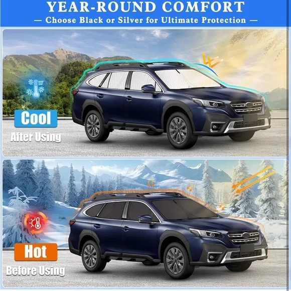 Car🚙Window Custom Sun☀️Shades Outback 2020-2024 Full Set for Total Blackout - Picture 6 of 10